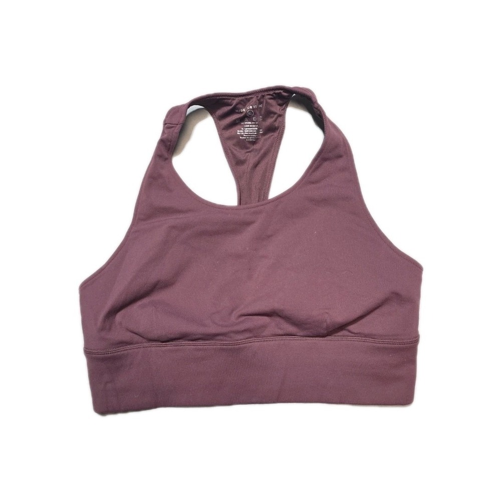 Made For Italic Sport Bra mauve pink racer back XL Wireless